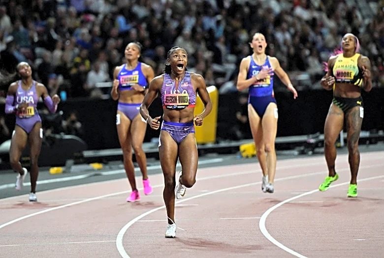Athletics-Jefferson-Wooden, Bednarek pocket $300,000 after sprint doubles in Budapest