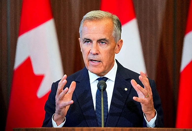 Carney, locked in US trade war, pitches Canada to global investment titans