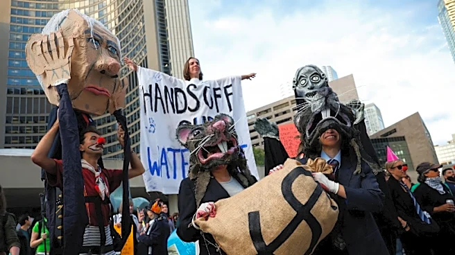 Hundreds march in Toronto against Carney's investment summit