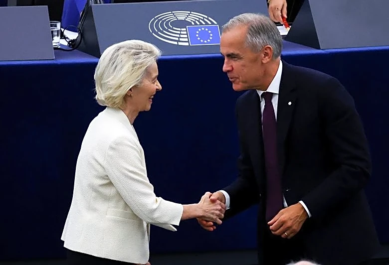 EU and Canada are stronger together, Carney says after Trump derides EU alliance