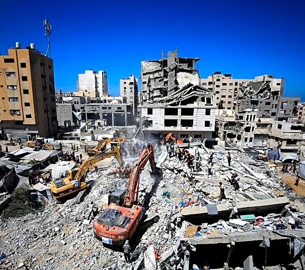 Rescue efforts end after 21 die in collapse of bomb-damaged building in Gaza; 45 saved from rubble