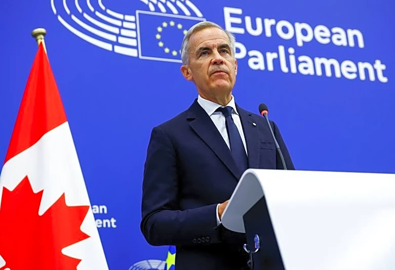 Canada and EU should ally to protect democracies, Carney says, after 'associate member' proposal angers Trump