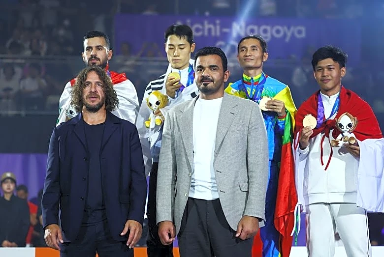 Games-Olympic dreams flicker as teqball awards first Asian Games medals