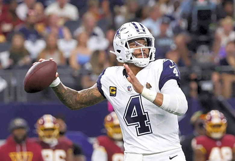 NFL roundup: Dak Prescott stars, Jayden Daniels injured in Cowboys' win