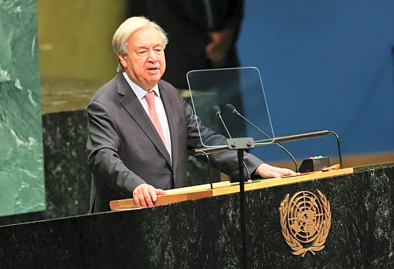 UN chief calls for AI curbs and end to wars in his last assembly address
