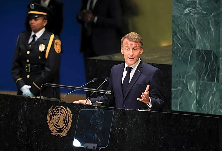 In UN farewell, Macron denounces Trump's Gaza diplomacy as spectacle of shame