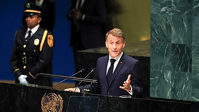 In UN farewell, Macron denounces Trump's Gaza diplomacy as spectacle of shame