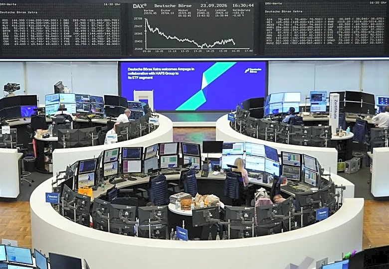 European shares dip on Middle East tensions ahead of US-China talks