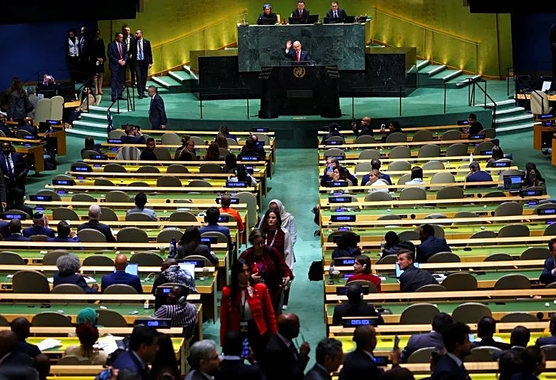 At UN, Netanyahu defends Israel as delegates walk out