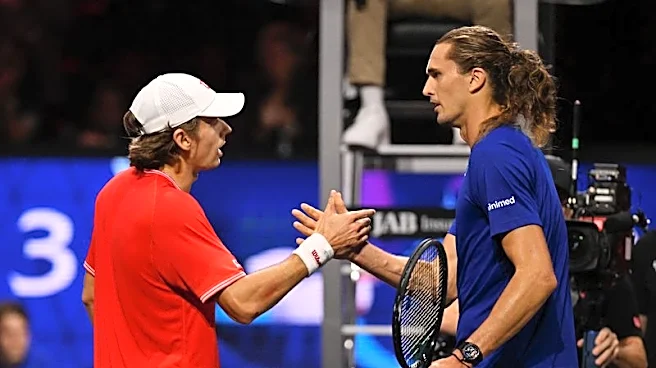 Tennis-De Minaur stuns Zverev, Tien beats Cobolli as Team World take 5-3 lead in Laver Cup