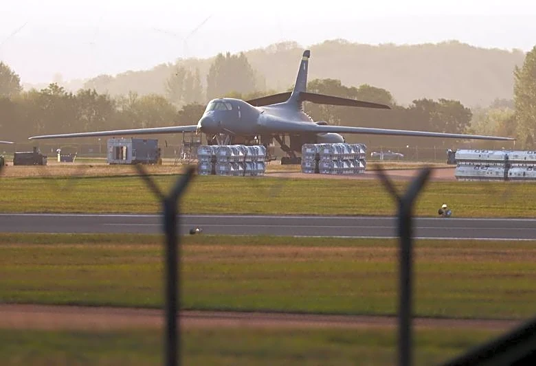 Men arrested in major incident at UK air base used by US