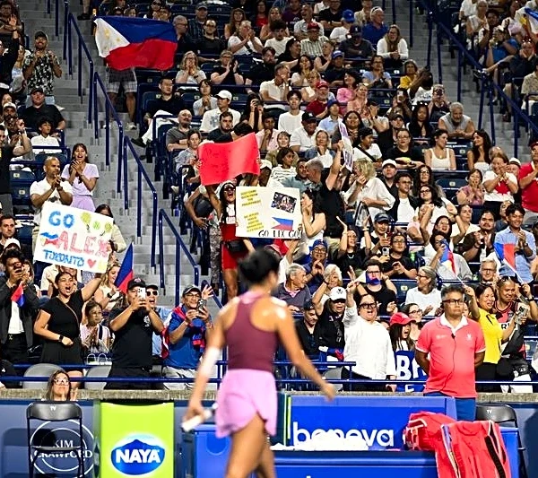 Games-Rain dampens Eala fans' spirits as Filipino tennis star makes Nagoya debut behind closed doors