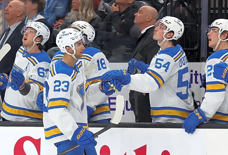 Blues D Logan Mailloux out 8 weeks after injuring hand in fight