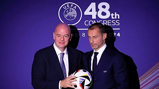 Soccer-'The emperor is naked': UEFA's Ceferin takes aim at FIFA boss Infantino