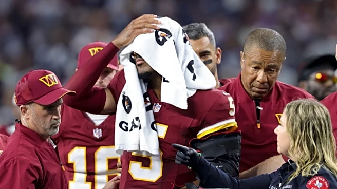 Commanders QB Jayden Daniels practices in limited capacity