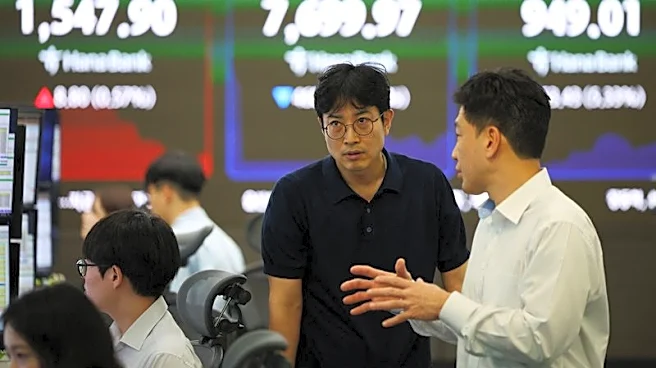 South Korean shares end nearly 2% higher on record chip exports
