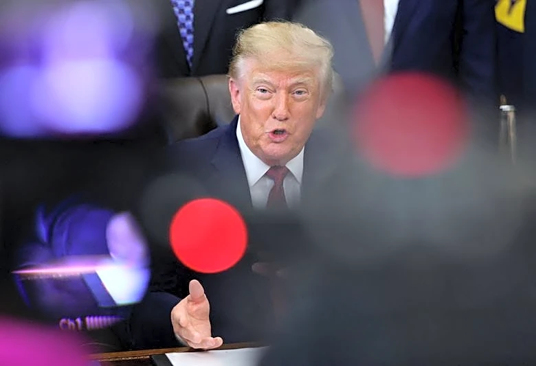 Democratic lawmakers seek probe of US government ads featuring Trump