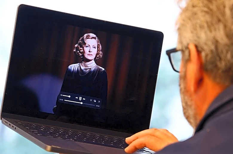 Swedish ball-bearing ad revives Greta Garbo with US, Chinese AI