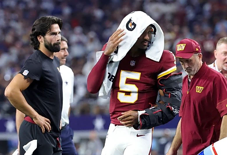 Commanders rule out QB Jayden Daniels vs. Colts in London