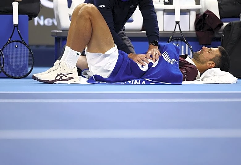 Tennis-Djokovic says season has been 'a big, big struggle' after latest medical timeout