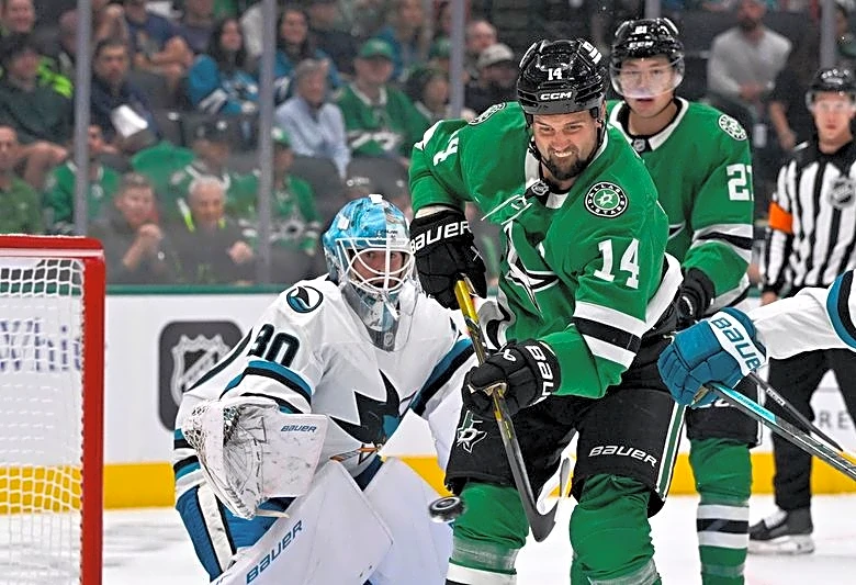 NHL roundup: Without Macklin Celebrini, Sharks blanked by Stars