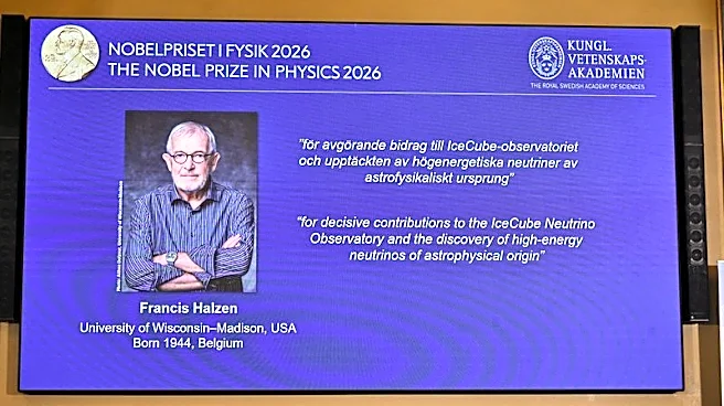 'Ghost particle' hunter Francis Halzen wins 2026 Nobel Physics Prize