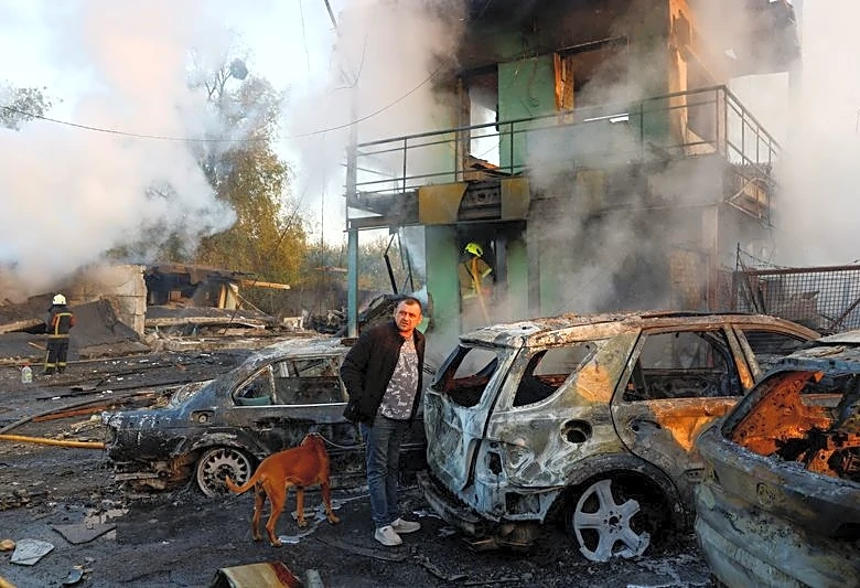 Russia hits Ukraine with drones and missiles, killing at least 15