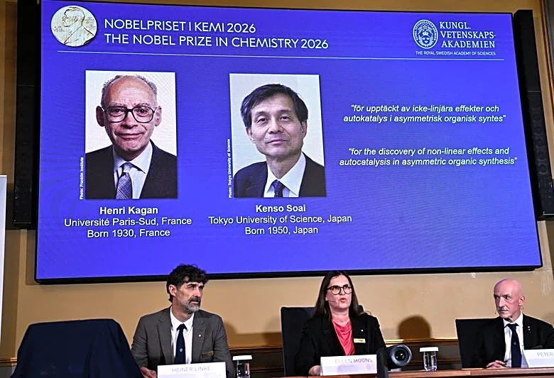 Kagan and Soai win 2026 Nobel chemistry prize for single molecular mirror creation