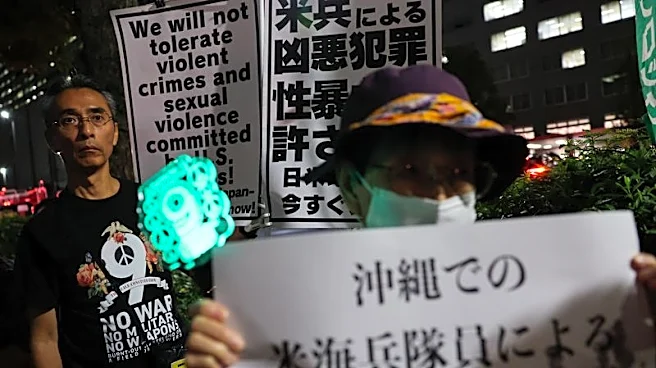 Dozens protest in Tokyo after Marine accused of murder in Okinawa