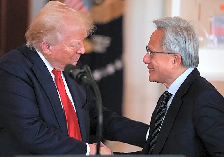 Trump discloses Nvidia stock trades as he prepares to honor CEO Huang