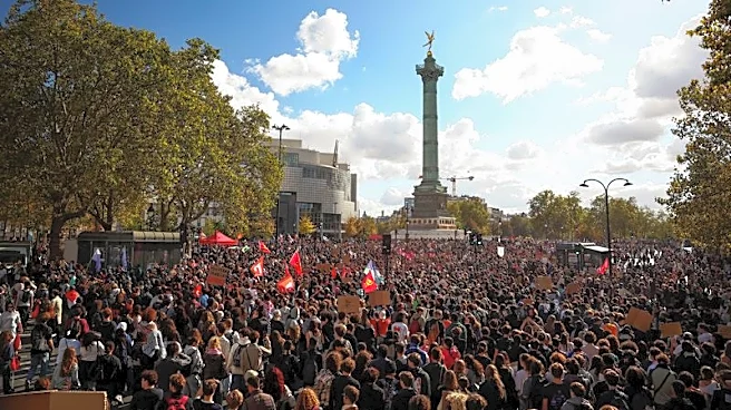 French students keep up protest pressure with some demonstrations hit by violence