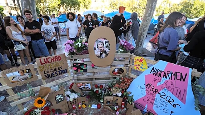 Thousands of Spaniards march to mark death of octogenarian at heart of housing protests