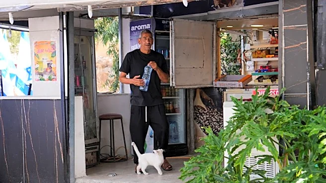 Israeli settlers flank Palestinian cafe with dozens of Israeli flags