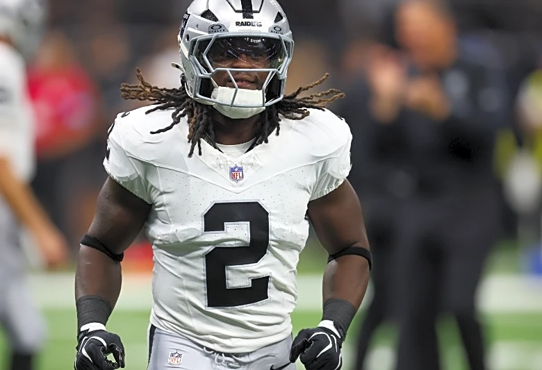 Raiders RB Ashton Jeanty (ankle/foot) questionable against Patriots