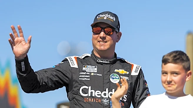Kyle Busch's 11-year-old son does burnouts at Charlotte memorial event