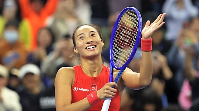 Tennis-Home favourite Zheng sets up China Open final against Andreeva