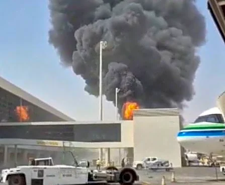 Several wounded in Riyadh airport attack, operations suspended, Saudi aviation authority says