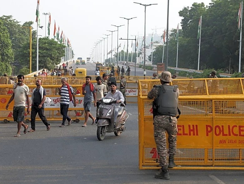 Indian capital braces for second day of protests against poll chief