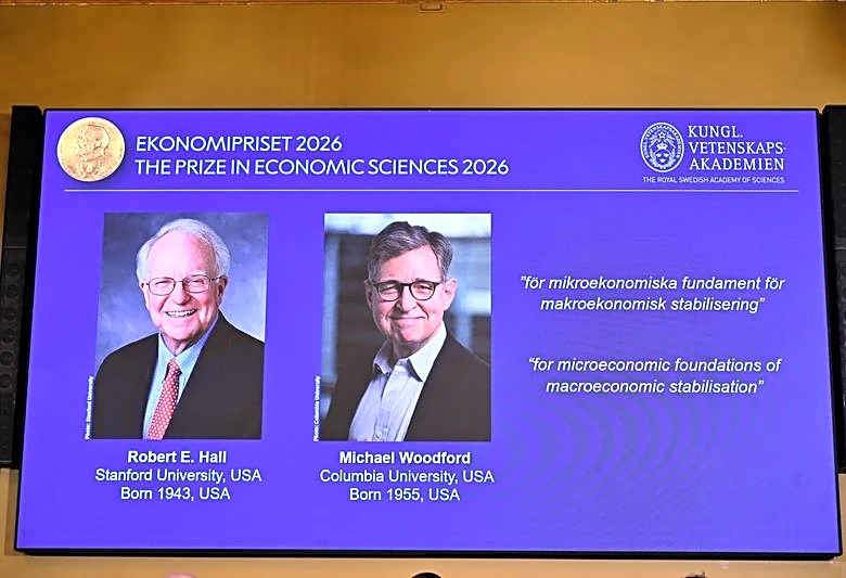 Americans Hall, Woodford win Nobel prize for work on stabilising economies