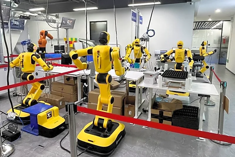 Chinese startup DexForce trains humanoid robots using virtual data to slash costs