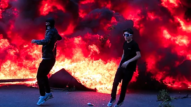 Banks, buildings burn as Albania's capital Tirana erupts into student violence