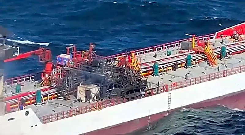 Two ships ablaze in Romanian Black Sea waters, 7 sailors missing