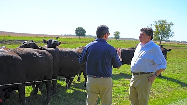 On the campaign trail, JB Pritzker courts farmers like he's running for president