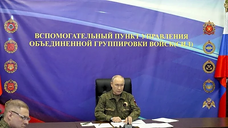 Putin says Russia is building non-negotiable 'security zone' in Ukraine along border