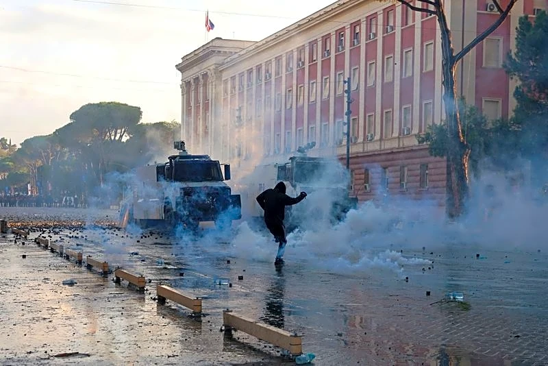 'Our land, our Albania': young lawmaker demands new future as protests rage