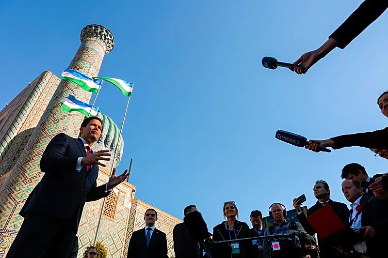 Rubio seeks to expand Central Asia ties with pomp-filled Uzbekistan visit