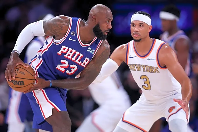NBA-LeBron James spoils Knicks party in winning start to Sixers era