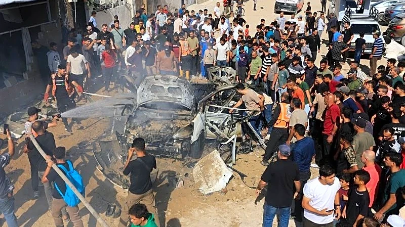 Israeli fire kills three people in Gaza, medics say