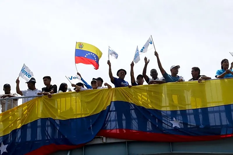 Venezuelans call for elections in first national protest in nearly two years