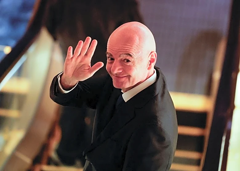 Soccer-Infantino laughs off resignation talk, touts global support as he seeks reelection